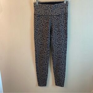 Athleta Leopard Elation Animal Print Ultra High‎ Rise Leggings Size Large